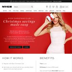 Myer $10 Bonus for Every $100 Deposit into Myer Christmas Savings Account. - Ie $100 Gives $110