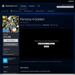 Persona 4 Golden PS Vita AU PSN $15.98