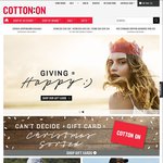 Cotton On - Spend & Save Site-Wide $20 off $60, $30 off $80, $40 off $100 Online Today Only