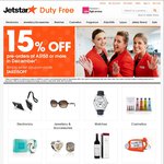 Jetstar - 15% off Preorders of $150 or More at Duty Free