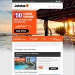JETSTAR Book a Hotel and Get a $50 Flight Voucher