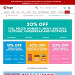 Target - 20% off Full Priced Clothing (Can Be Combined with Coupons)