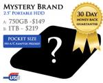 Mystery Brand 2.5" 750GB Pocket Hard Drive $149 + $6.95 P&H
