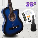 38" Beginners Steel String Cutaway Acoustic Guitar Pack (Blue) - $34.88 + Shipping @ Crazy Sales