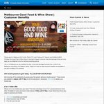 [Citibank] FREE Wine, Soup or Ice Cream, Wine Glass, Express Entry, Priority Reserved Seating @ Good Food & Wine Show [MEL]