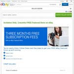 3 Months FREE Featured Store on eBay (Save $49.95/Month)