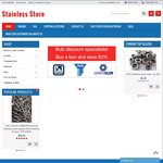30% off Storewide at The Stainless Store Excludes Decking and Bugle Screws