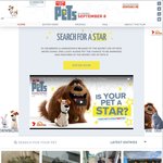 Win The Chance for Your Pet to Be Animated in 'The Secret Life of Pets 2' or 1 of 5 Merchandise Packs [Upload Pic of Pet]