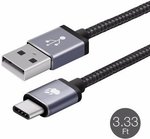 BlitzWolf Braided 1m/2m USB Type C Data Cable - US $3.19/ $4.89 (AUD $4.26/ $6.50) Delivered @ Banggood