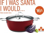 Win a Christmas Red Circulon Style 26cm/5.2L Casserole Pot from Cookware Brands