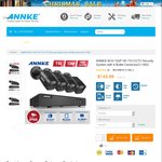 ANNKE 8CH 720P HD TVI CCTV Security System with 4 Bullet Cameras USD $143.99 (~AUD $200) Shipped @ Annkestore