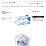 Brita Maxtra 6 Filter Cartridges for $41.96 @ David Jones