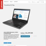 Lenovo ThinkPad E570p $1199 (15.6" FHD, i5-7300HQ, 8GB DDR4, 128GB SSD, GTX 1050 Ti) or $1444.15 (i7-7700HQ, 256GB SSD)