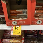 Coles Brand Ginger Crunchy Cream Biscuits 20c Per Packet @ Coles Ropes Crossing NSW