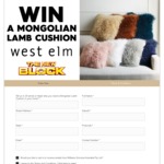 Win 1 of 5 Mongolian Lamb Cushions Worth $390 from Nine Network