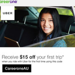 Get $15 off Your First Ride with Uber