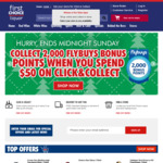 First Choice Liquor: Collect 2000 Flybuys Bonus Points when you Spend $50 on Click & Collect (+ AmEx Spend $100, Get $20 Back)