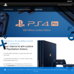 Win 1 of 3 Limited-Edition 500 Million PS4 Pro Bundles Worth $798.95 from Sony
