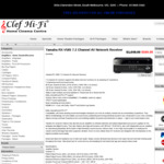 Yamaha RX-V585 7.2 Channel AV Network Receiver $569 Delivered @ Clef Hi Fi