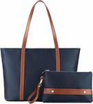 Nylon Work Tote Shoulder Bag Set 20% Off Sale (2 Colours) $45.59 + Delivery (Free with Prime/ $49 Spend) @ Plambag Amazon AU
