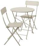 SALTHOLMEN Table+2 Folding Chairs, Outdoor, Beige $59 (Usually $119) @ IKEA (Free Family Membership Required)