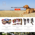 Kingston Hill Classic Leather Dog Collars $7.50 (18 Styles to Choose Any Colour Any Size) $7.50ea (Was $24.99) @ Kingston Hill