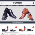 50% off Men's Leather Shoes & Boots & Free Shipping on Orders over $99 @ Footer.com.au