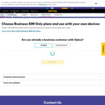 Optus Business SIM Only Plans 20% Discount $32/Mth (30GB) or $48/Mth (60GB) + 5GB Roaming (ABN Required)