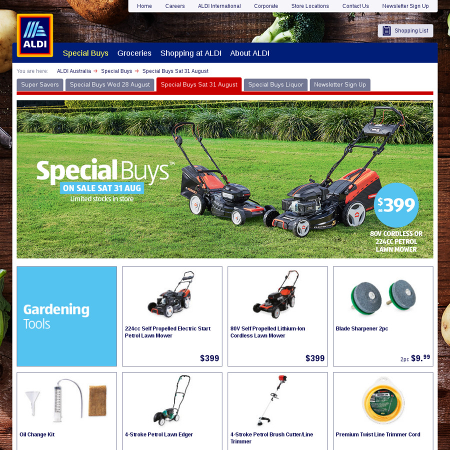 Aldi mower online parts