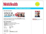 $3 for Your First 3 Issues "Men's Health" or "Women's Health" Subscription