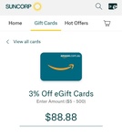 3% off Amazon AU eGift Cards @ Suncorp Benefits