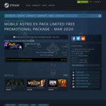 [PC] Steam - Free - Mobile Astro Ex Pack (DLC) (the base game is free) - Steam