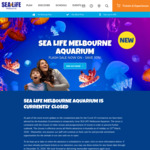 SEALIFE Aquariums Annual Gold Pass $34.50pp, Platinum Pass $44.50pp (Min 3 people) @ SEALIFE