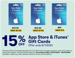 15% off iTunes Gift Cards (Excluding $20 Gift Cards) @ Coles - OzBargain