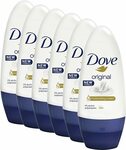 Dove Women Antiperspirant Roll on Deodorant Original, 6x 50ml $3.89 @ Amazon AU + Delivery ($0 with Prime/ $39 Spend)