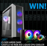 Win a Deepcool CL500 ARGB Chassis & Castle V2 CPU Cooler from PC Case Gear