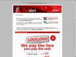 1,000,000 Seats @ $0 fares (just pay airport tax, surcharges & fees) with AirAsia