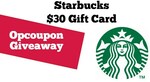 Win a $30 Starbucks.com Gift Card from Opcoupon - Week 3