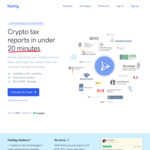40% off All Crypto Tax Calculation Plans: Newbie US$29.40, Hodler US$59.40, Trader US$107.40, Pro from US$167.40 @ Koinly