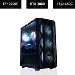 Intel i7 RTX 3070 Gaming PC $2499, Intel i7 RTX 3080 Gaming PC $2799 & Free Delivery + Surcharge @ MSY
