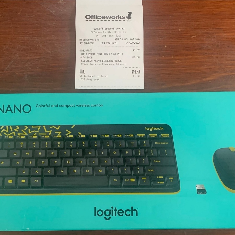 [VIC] Logitech MK240 Wireless Keyboard and Mouse Combo 10