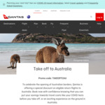 10% off Return Flights from Overseas to Australia @ Qantas.com