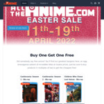 Anime Easter Sale 11th-19th (UK Time): 15% off for Members (£17/Year), £0 Delivery with £100 Order @ All The Anime