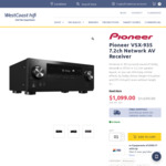 Pioneer VSX-935 7.2ch Receiver $1243 (Was $1699) Delivered @ WestCoast Hifi