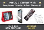 4-Piece iPad 2/iPad 3 (New iPad) Accessory Kit for $39