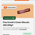 [Everyday Extras] Collect a Free Arnott's Cream Biscuits 200-250g @ Woolworths via Everyday Rewards