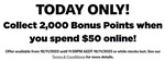 2,000 Bonus Flybuys Points When You Spend $50 Online + Delivery ($0 C&C/ $100 Order) @ Liquorland