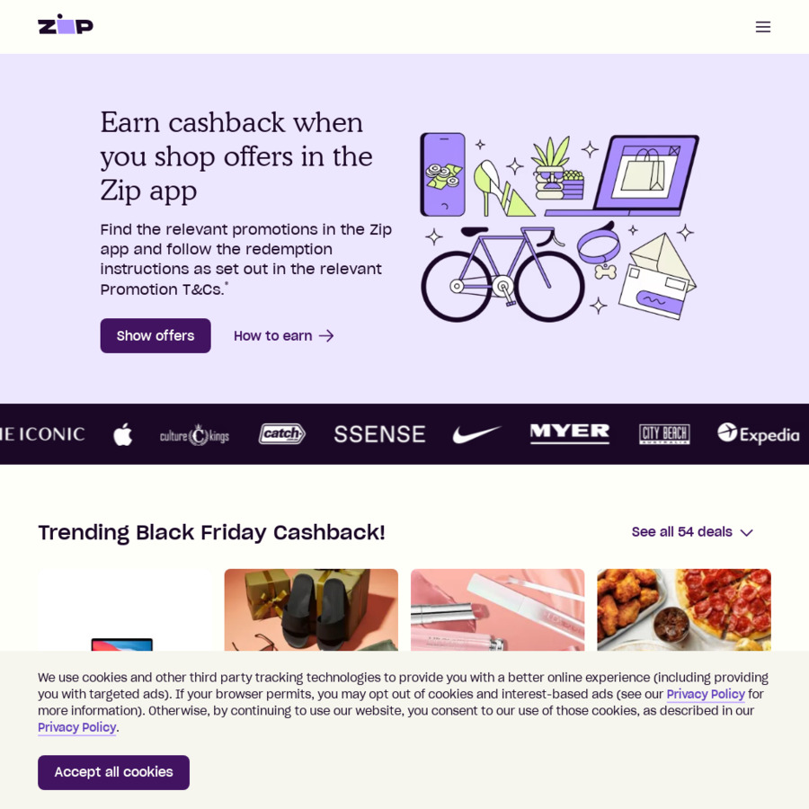 Earn 7 Instant Cashback at Apple with Zip Rewards Zip (App Required