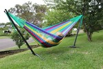 Usually $299.95 Now $219.95 on Metal Hammock Stand and Authentic Mexican Double Hammock
