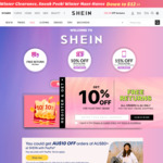$10 off Your First Order above $80 When Paying through PayPal @ SHEIN
